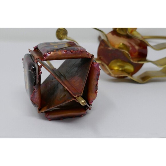 Gary Rosenthal Judaica Metal & Glass Dreidel Sculpture